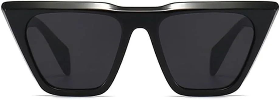 

Ретро-солнцезащитные очки «кошачий глаз» для мужчин и женщин, красные очки, водительские очки с защитой от УФ-излучения UV400 и зеркальными заклепками VFDHN, 4