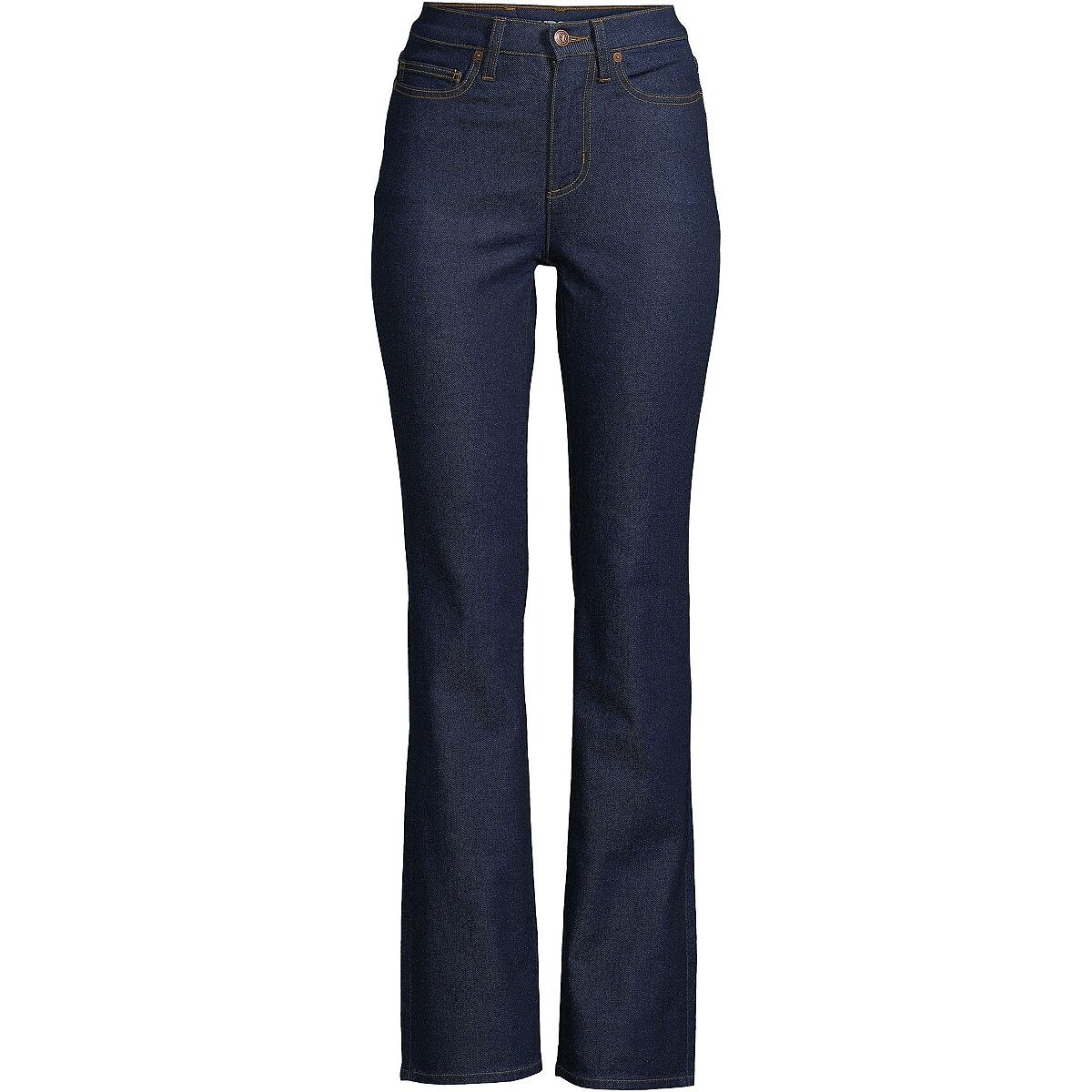 

Женские синие джинсы Recover Bootcut с высокой посадкой Lands' End