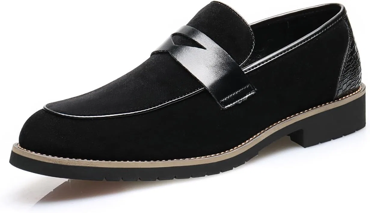 Мокасины кожаные Easy Slip-On Loafers, Black SJIUTLYUE