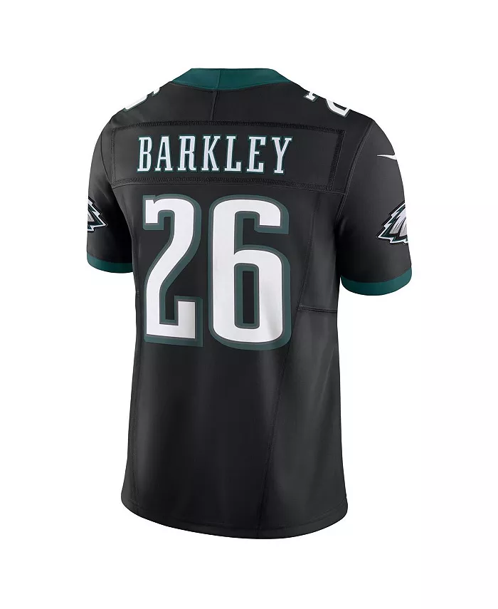Мужская лимитированная джерси Philadelphia Eagles Vapor F.U.S.E. черного цвета с именем Saquon Barkley Nike — фото 3