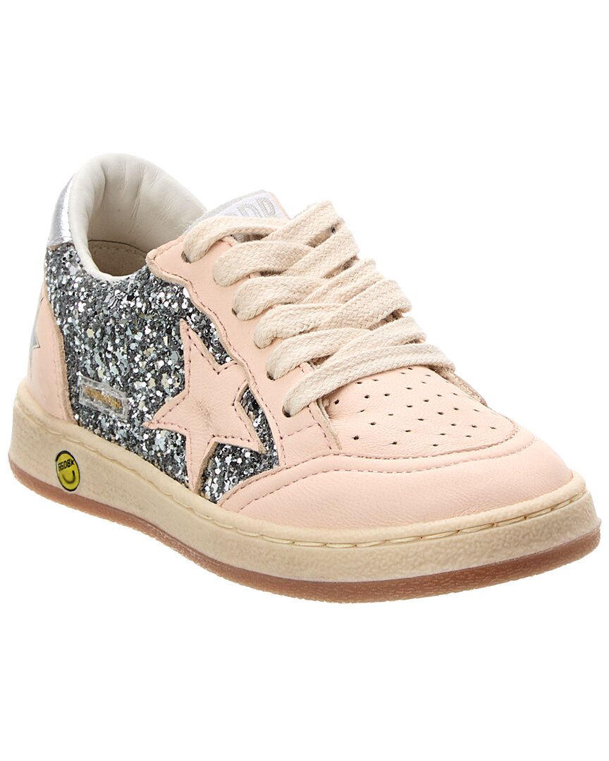

Кроссовки Golden Goose Ballstar из кожи и блесток