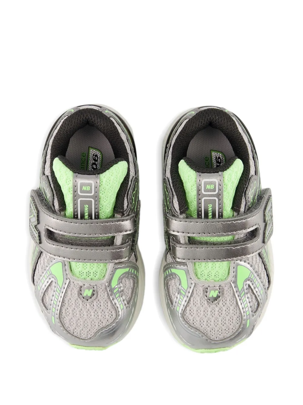 Кроссовки 1906 на липучках New Balance Kids, серебряный — фото 4