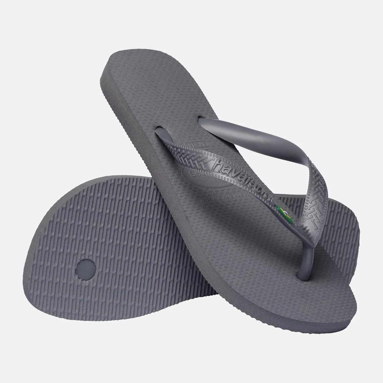 Лучшие унисекс сандалии Havaianas, бразильские сандалии, серый/стальной — фото 2