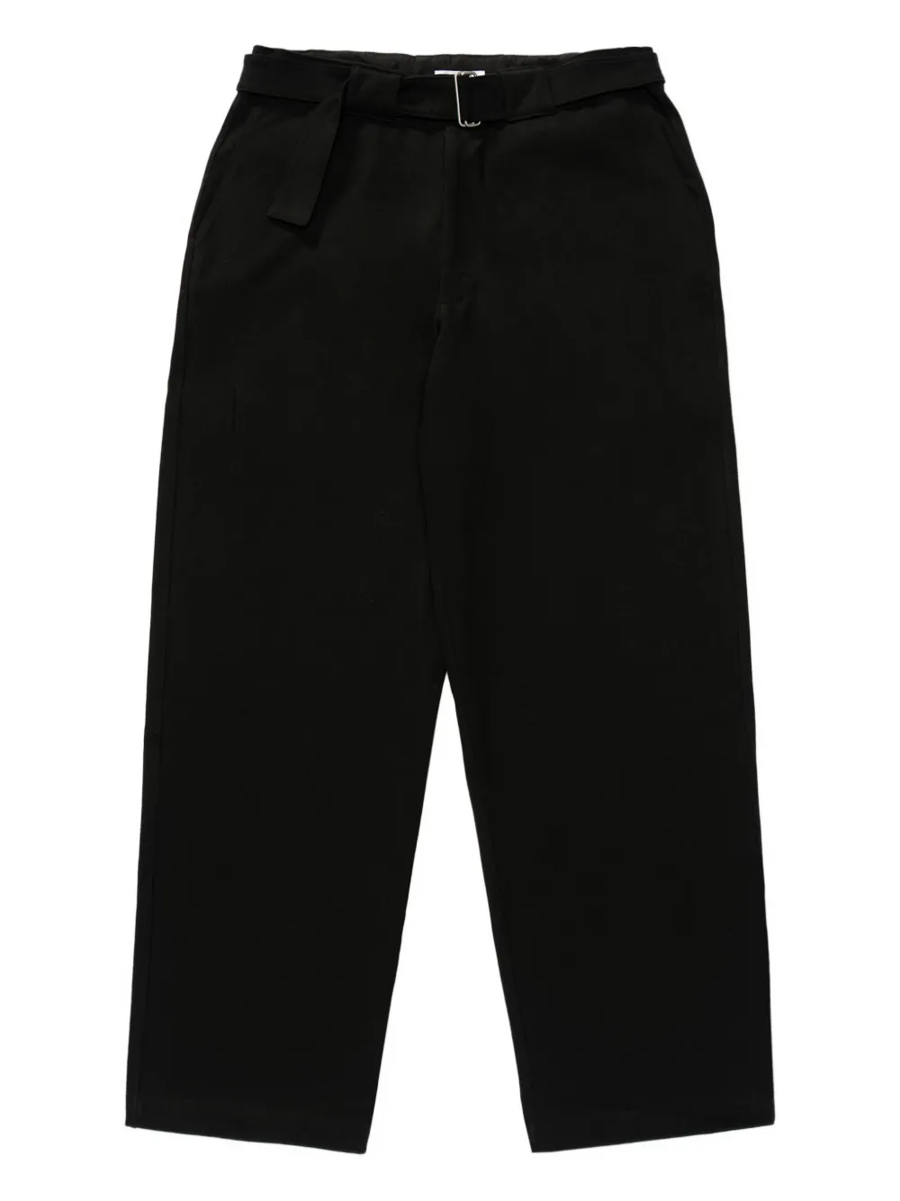 

Хлопковые брюки с поясом Lady White Co., черный