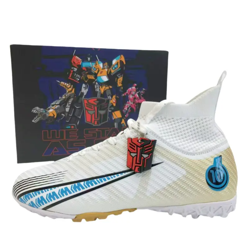 

Футбольные бутсы Anti Kick High Top для детей и подростков TRANSFORMERS, белый/золотой