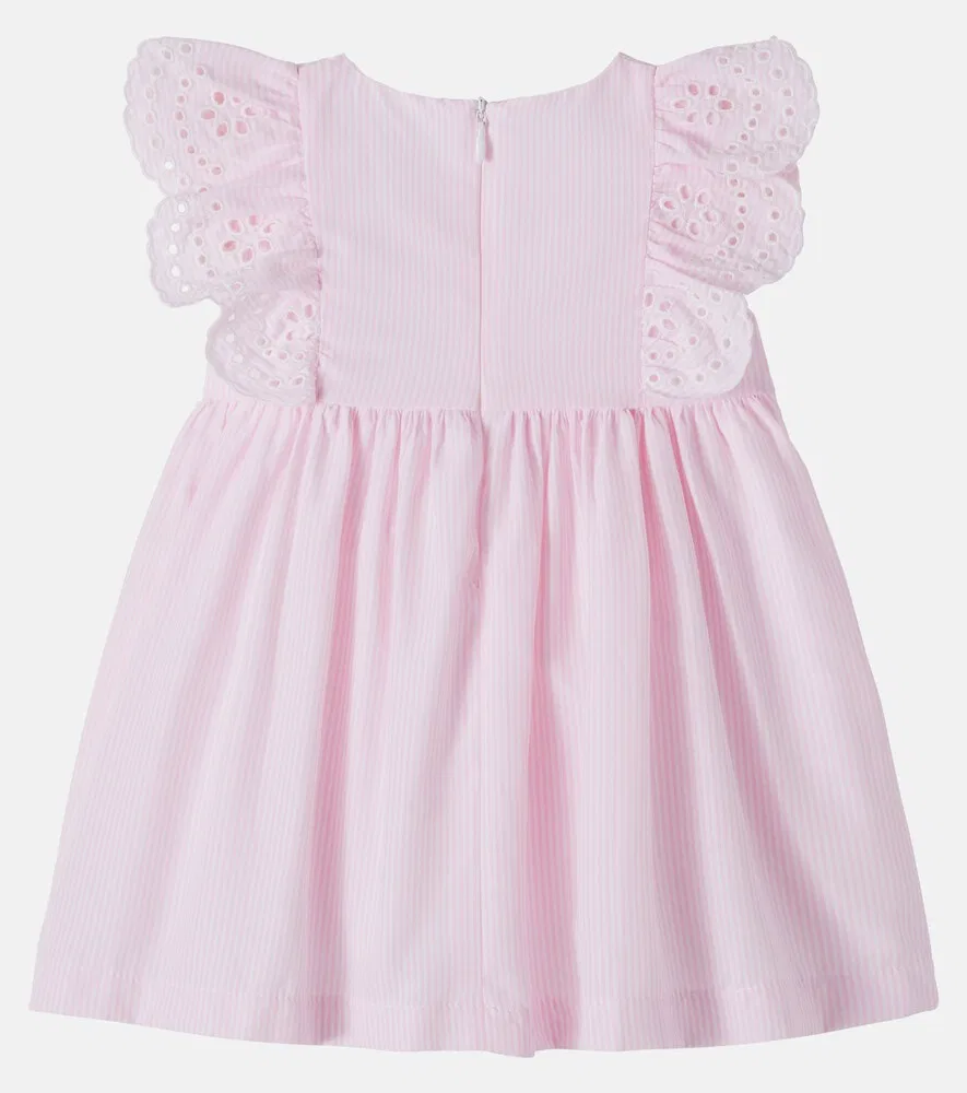 Платье Baby Broderie Anglaise из смесового хлопка Patachou, розовый — фото 3