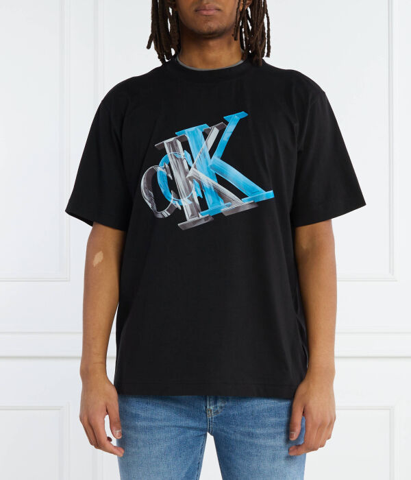 

Футболка 3D мета монограмма Classic fit Calvin Klein Jeans, черный