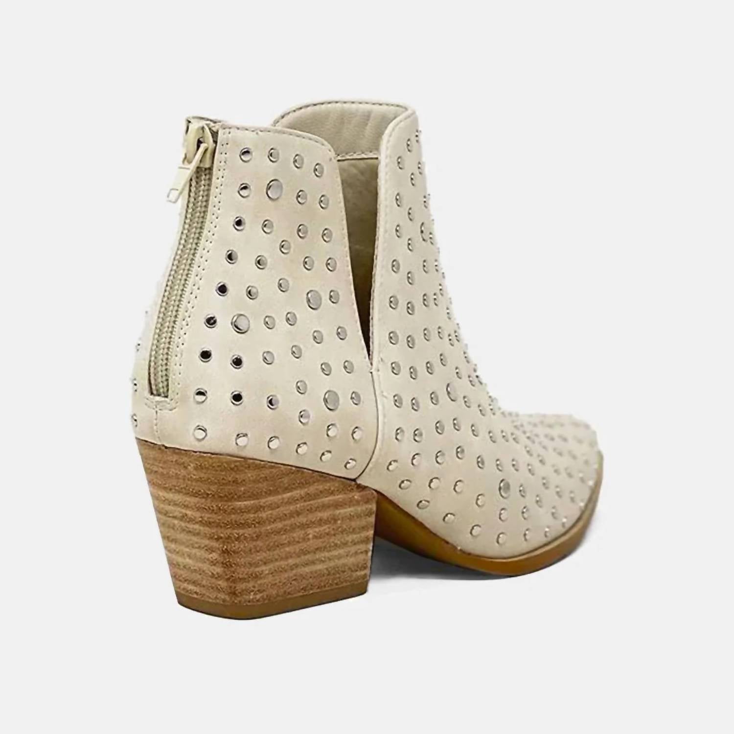 Женские ботильоны What's Up Stud в серо-коричневом цвете SHU SHOP — фото 2