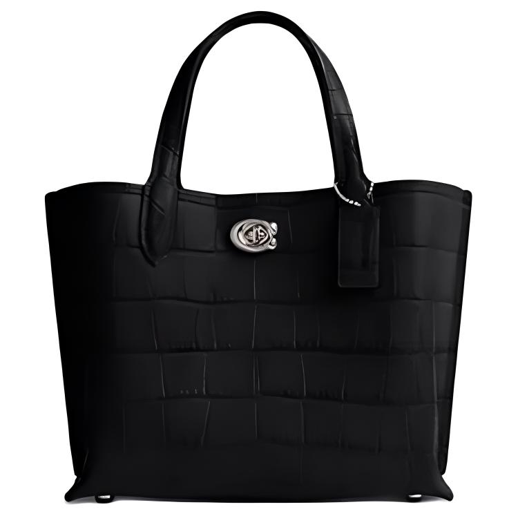 

Сумка-шоппер Willow из кожи, средний размер, женская, черная COACH