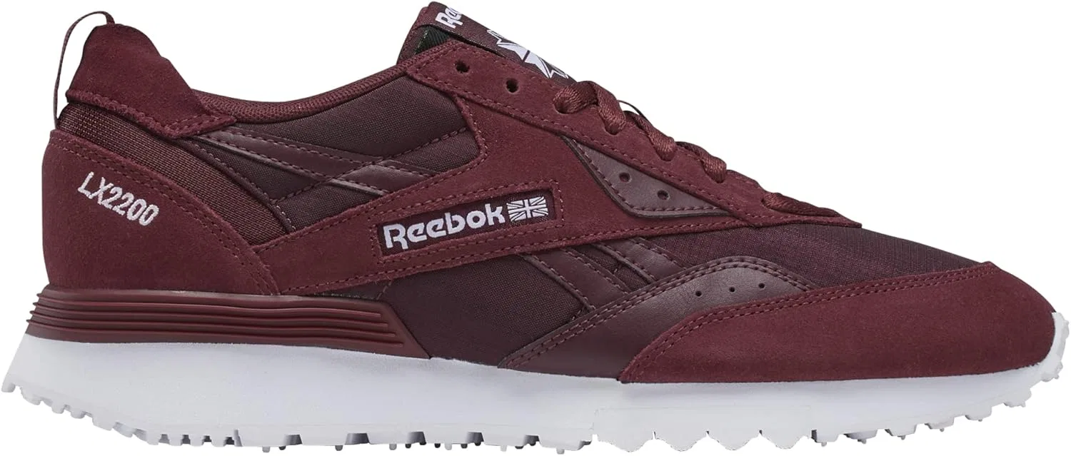 Кроссовки Reebok Unisex Lx2200, Maroon, White