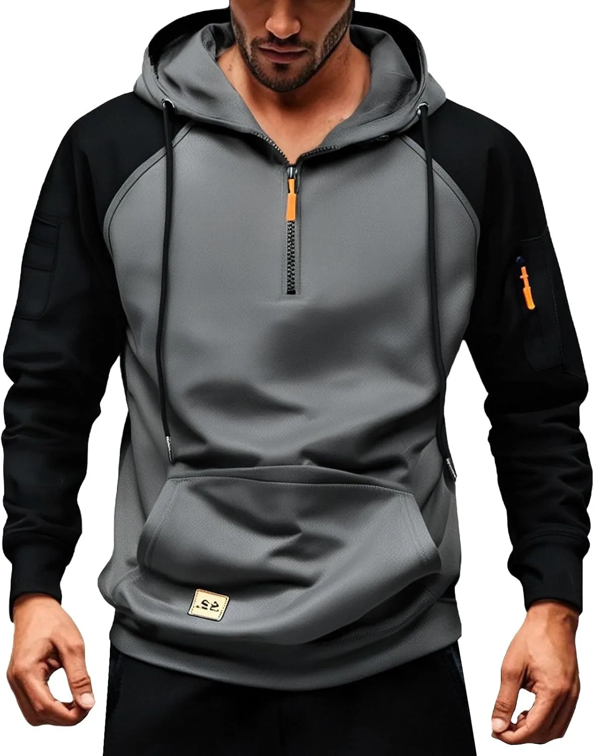 

Мужская тактическая толстовка с капюшоном и карманами