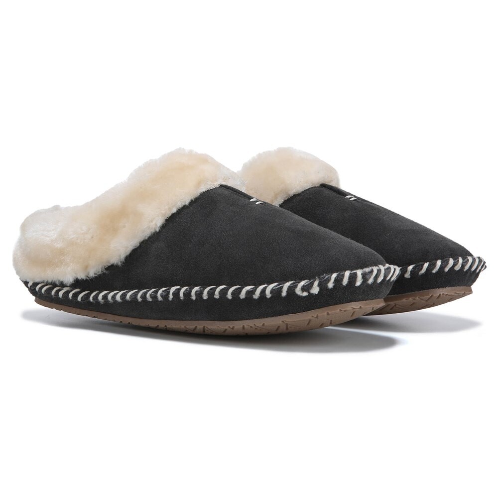 

Женские тапочки Caitlin Clog Minnetonka Moccasin, цвет charcoal