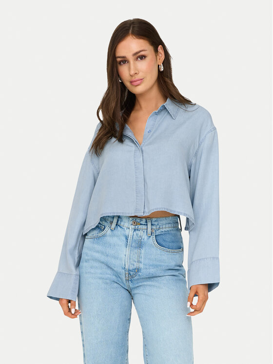 

Рубашка обычного кроя Charis 15337929 Only, синий