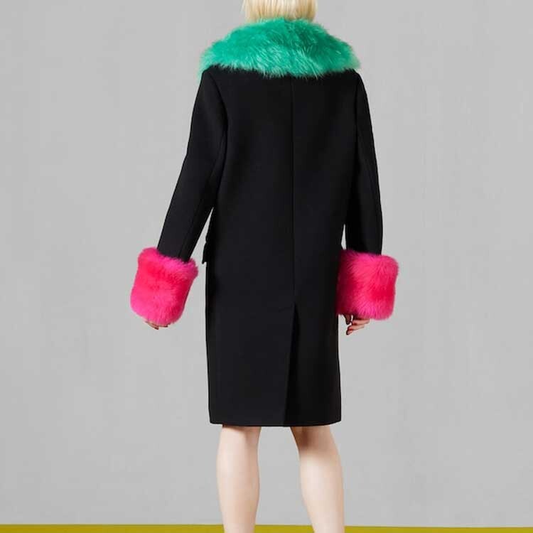 Пальто женское черное Gucci — фото 3