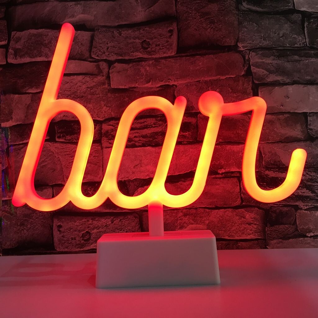 

NEON LED светильник, декоративный светильник на стойке, полоса красная, 25 x 4 x 22 см Kopper-24, красный