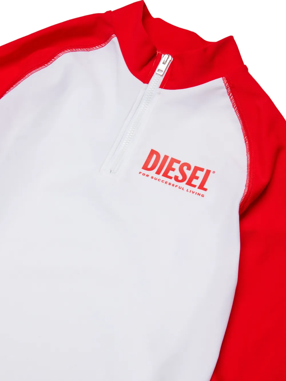 Футболка на молнии Diesel Kids, белый — фото 3