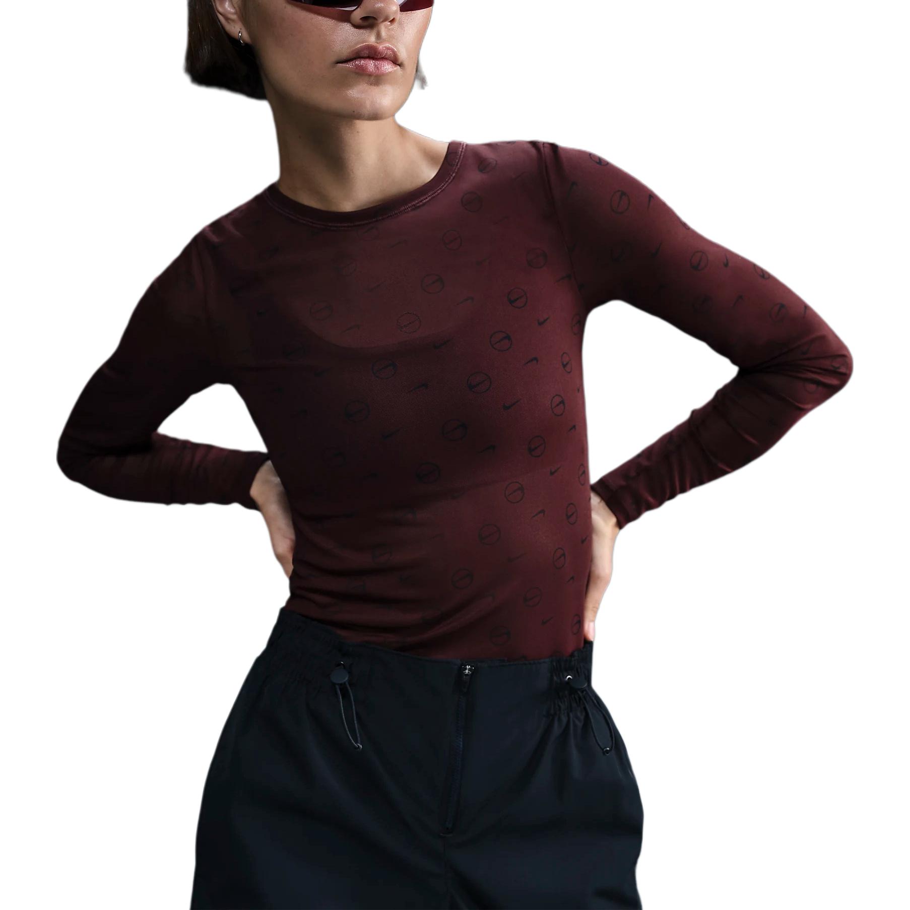 Nike Спортивная футболка Women's Dark Purple Burgundy — фото 4