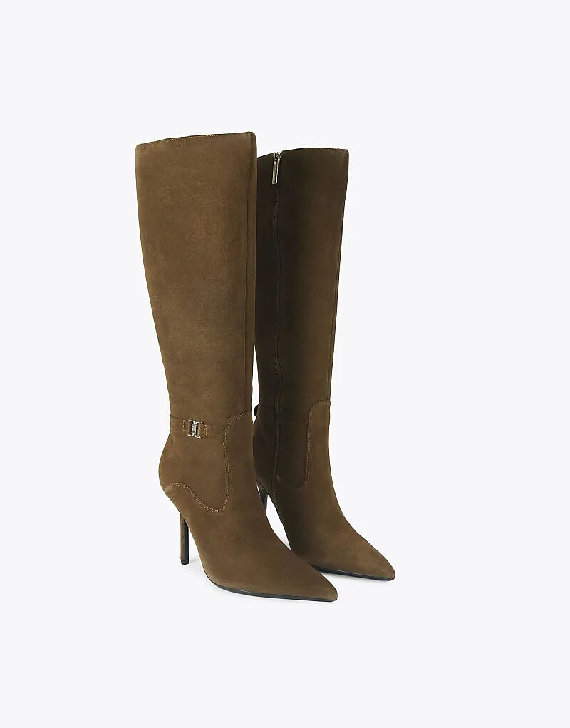 Сапоги KG Kurt Geiger Sky из замши коричневого цвета — фото 2