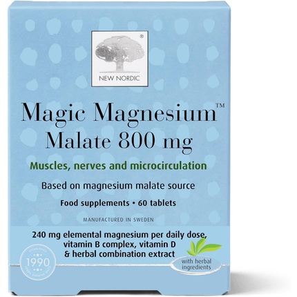 

Магический малат магния 800 мг New Nordic Ltd