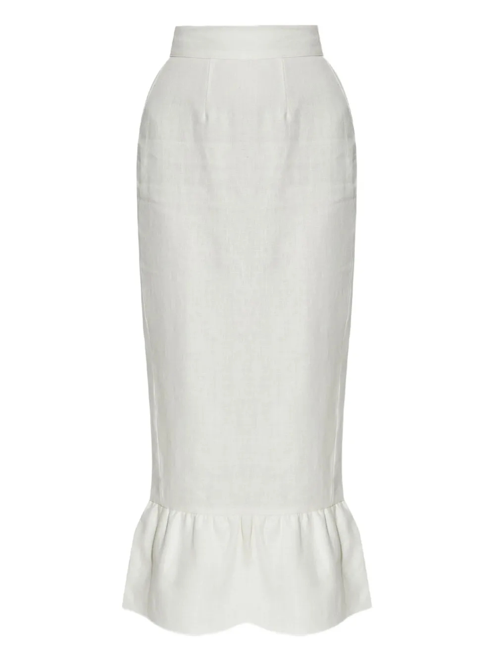 

Льняная юбка с оборками Posse, нейтральный