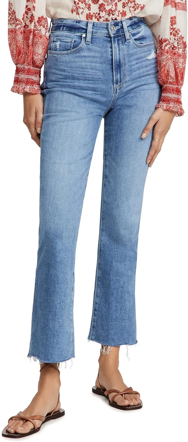 

PAIGE Женские джинсы Flaunt Femme с высокой посадкой укороченные