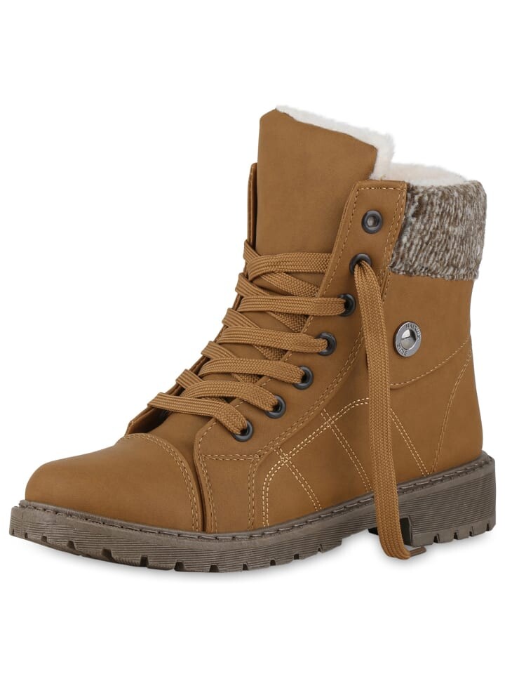 Ботильоны VAN HILL Worker Boots Anna, светло-коричневый