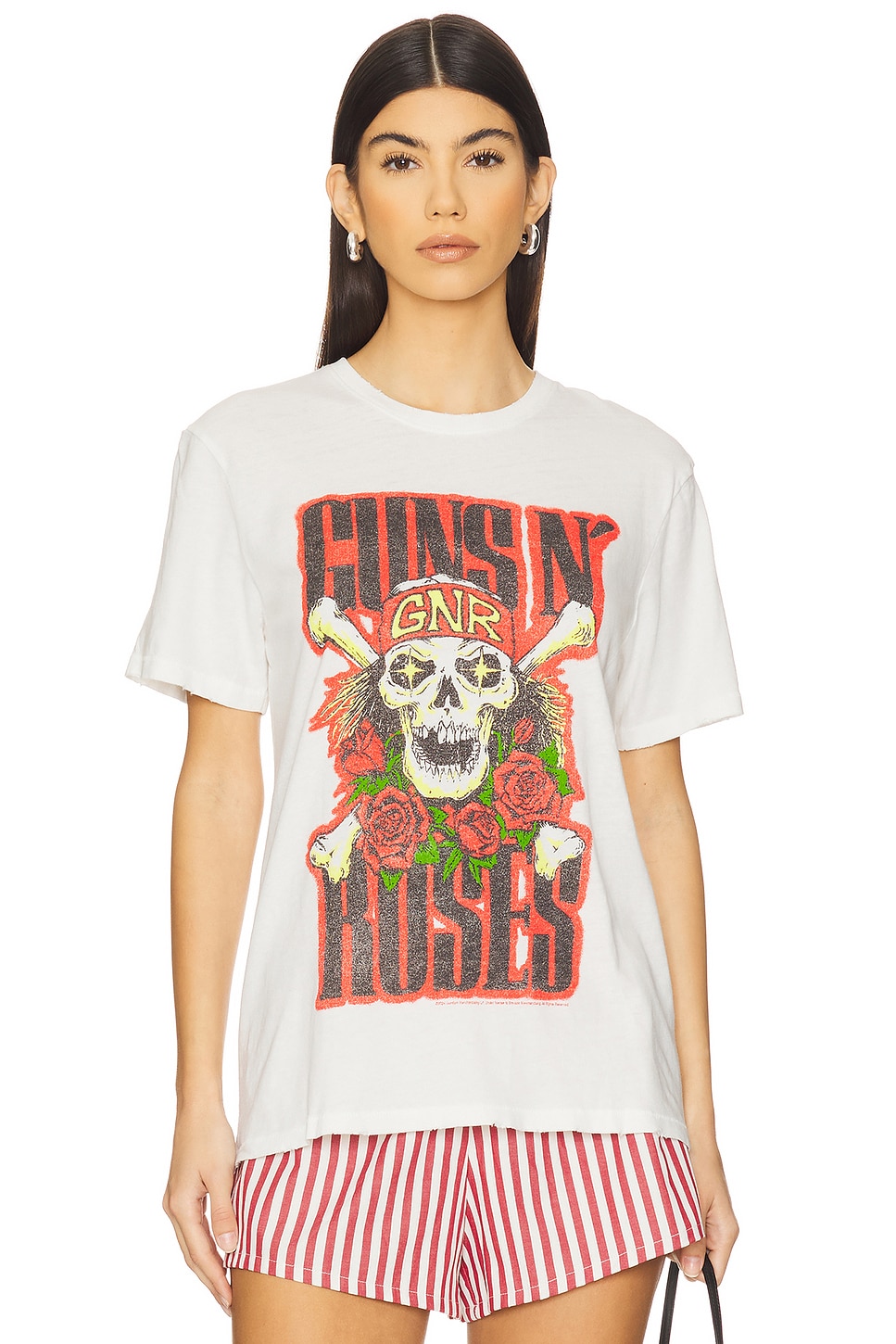 

Футболка североамериканского тура guns n' roses Junk Food, белый