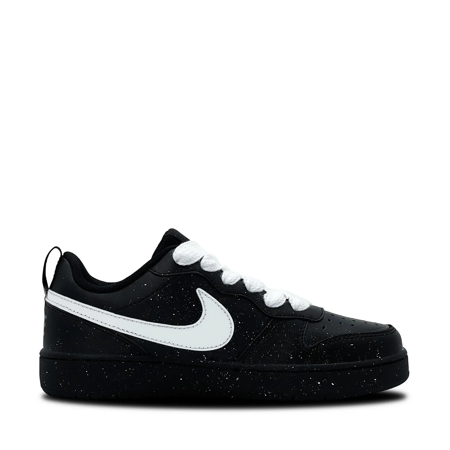 Nike Кроссовки для скейтбординга Court Borough NearLink Cream Puff из синтетической кожи, устойчивые к истиранию, черно-белые — фото 3