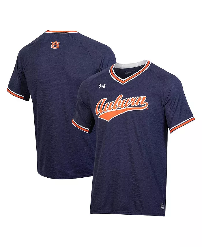

Мужская бейсбольная майка Auburn Tigers с V-образным вырезом Under Armour, синий