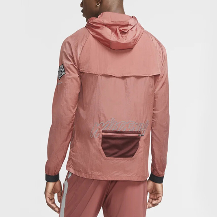 Мужская уличная куртка Nike, цвет Claystone Red/Chutney/Camellia — фото 4