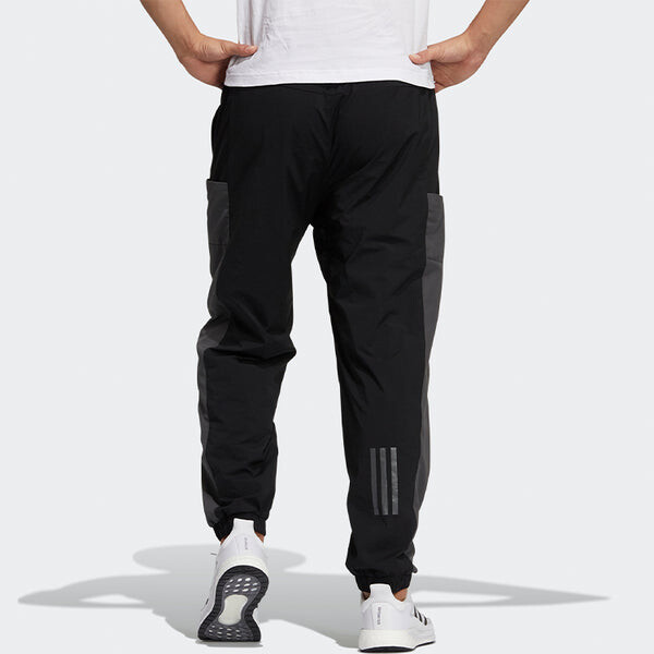 Спортивные штаны adidas Logo Alphabet Printing Colorblock Bundle Feet Sports Pants Black, черный — фото 3