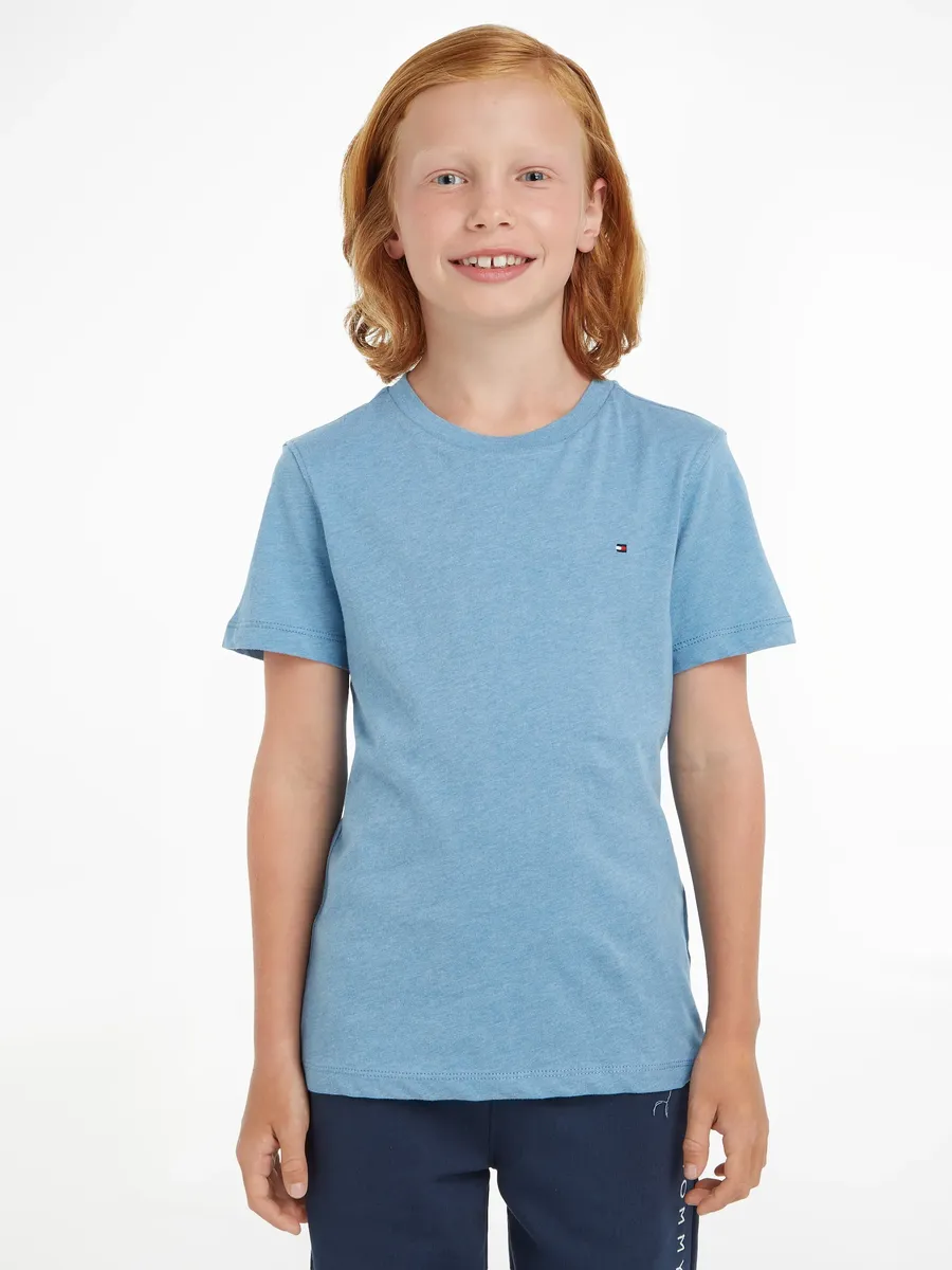

Футболка Tommy Hilfiger "BOYS BASIC CN KNIT", Children Kids Junior MiniMe, цвет Dark Allure Heather