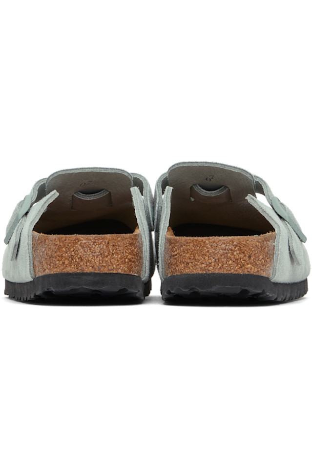 Узкие лоферы Boston с мягкой стелькой без шнуровки Birkenstock, цвет pure sage — фото 2