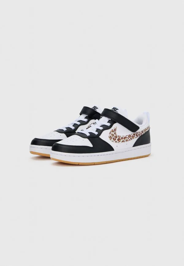 Кроссовки унисекс court borough low Nike Sportswear, Black/White/Gum/Med Brown — фото 2