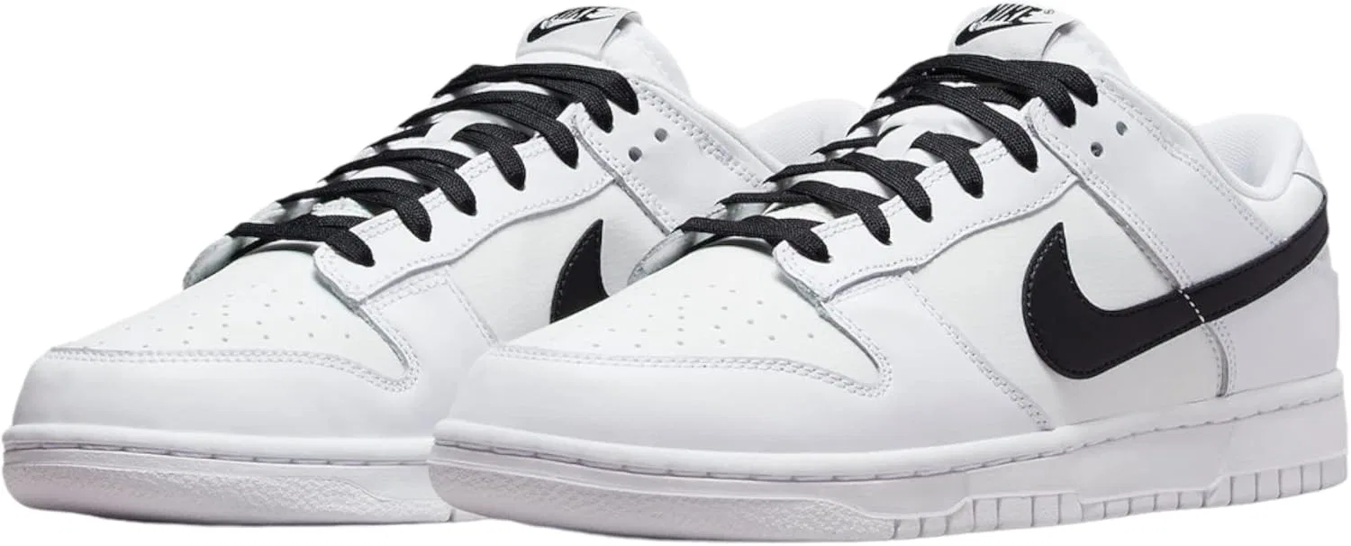 Кроссовки мужские Nike Dunk Low, белый/черный/белый Summit White — фото 3