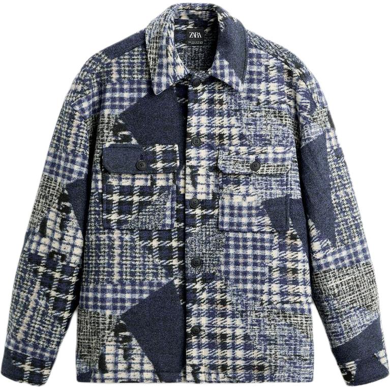 

ZARA Куртка мужская синяя, Blue