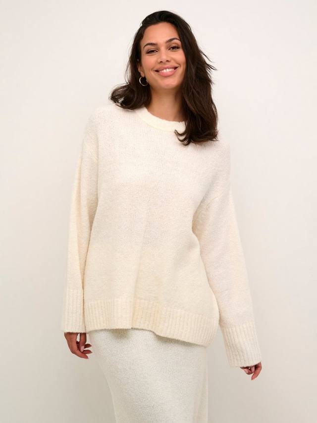 

Вязаный джемпер manu boucle KAFFE, цвет Chalk