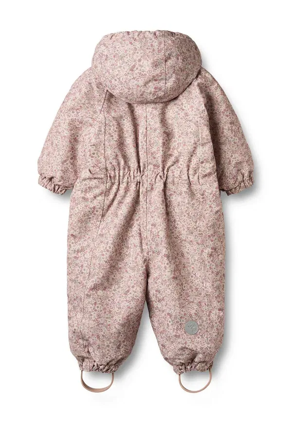 Комбинезон Adi snowsuit, цвет пшеничный, розовая пыль с цветами — фото 2