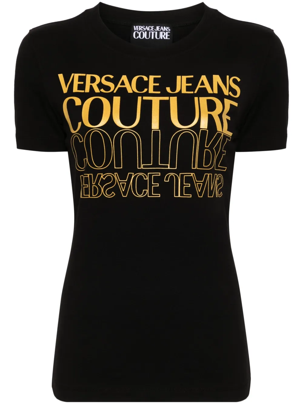 

Футболка с логотипом Upside Down Versace Jeans Couture, черный