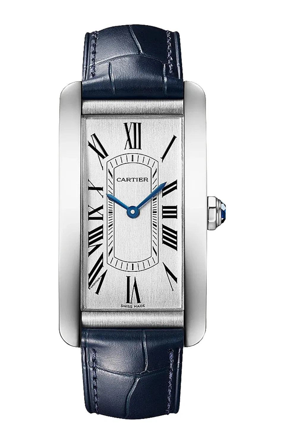 TANK AMÉRICAINE, большая модель, сталь, автоматические - WSTA0083 CARTIER, серебряный