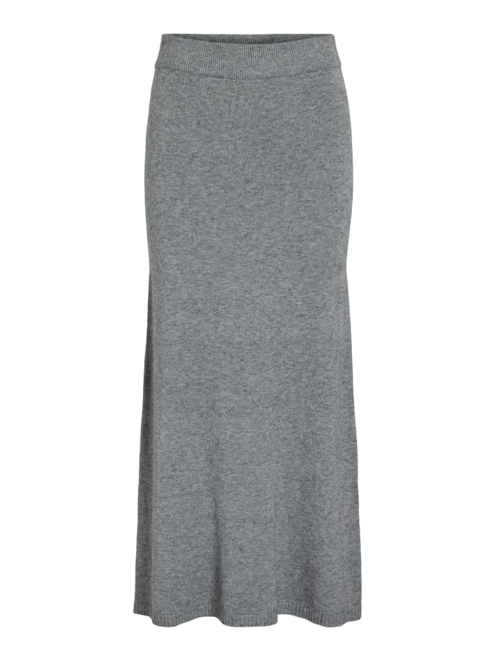 

Юбка до колена Vila, средний серый меланж