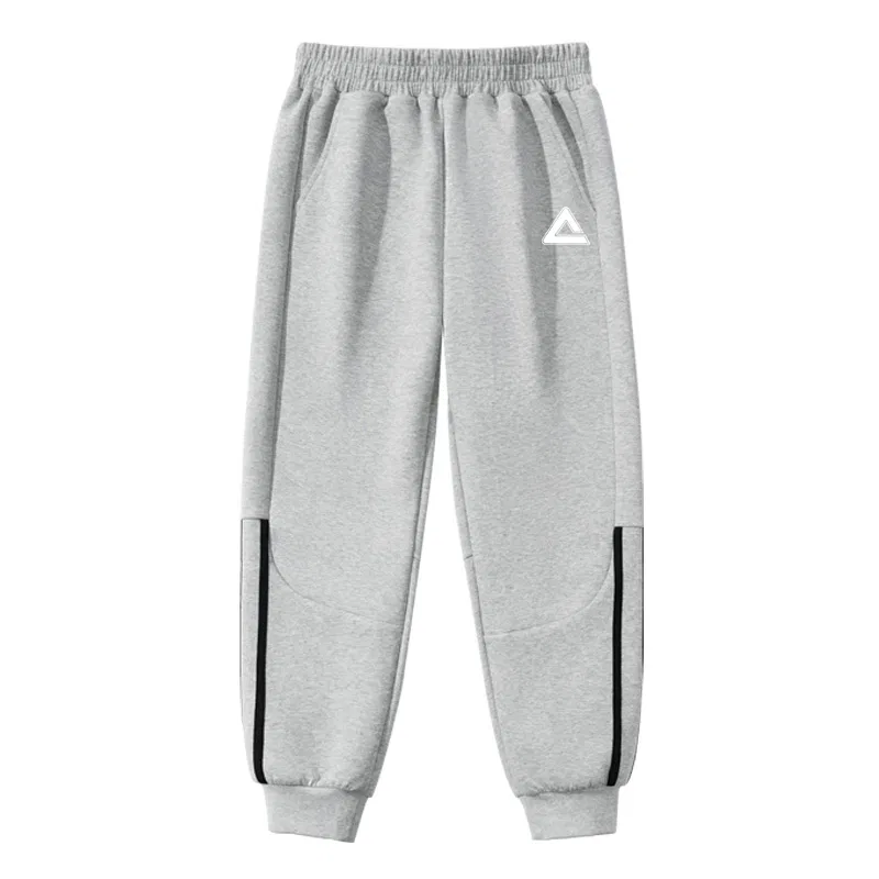 Спортивные штаны для детей PEAK Light Heather Gray/PK White Line Silicone K