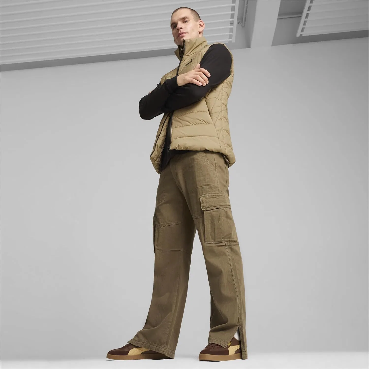 PUMA Унисекс кроссовки Puma Club II Era, Espresso Brown Sand Dune Puma Gold — фото 3