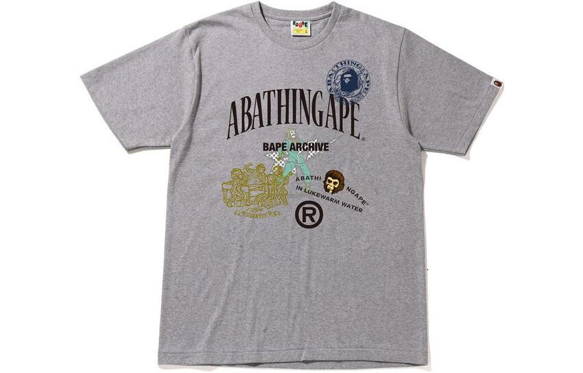 

Футболка Bape мужская A Bathing Ape, белый