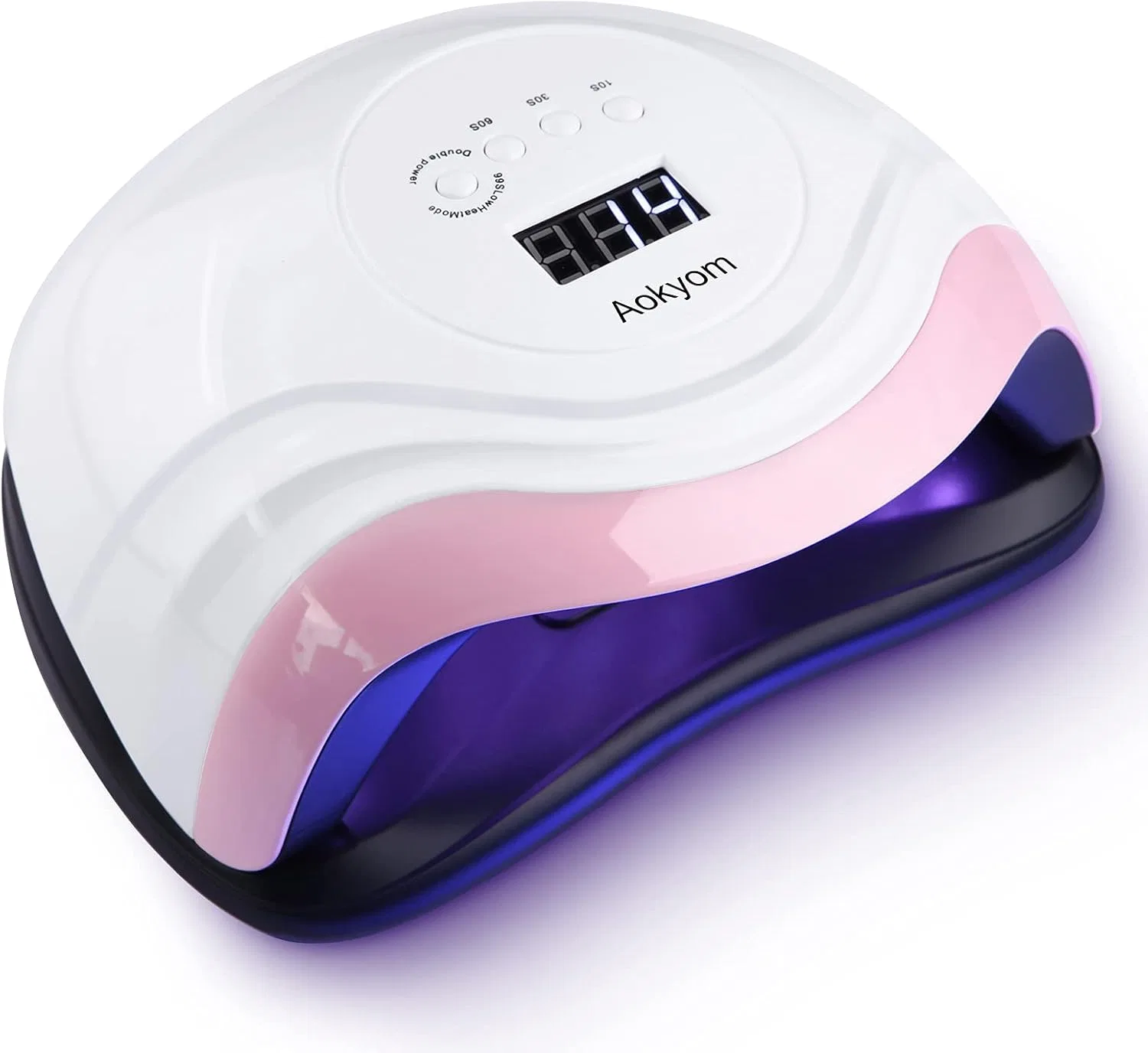 UV LED лампа для сушки ногтей Aokyom 168 Вт с таймером и дисплеем Aokyom, Nail Lamp White
