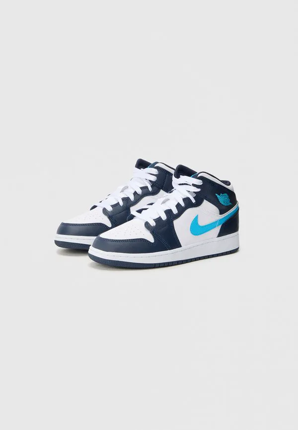 Кроссовки air jordan 1 mid унисекс Jordan, Obsidian/Powder Blue/White — фото 2