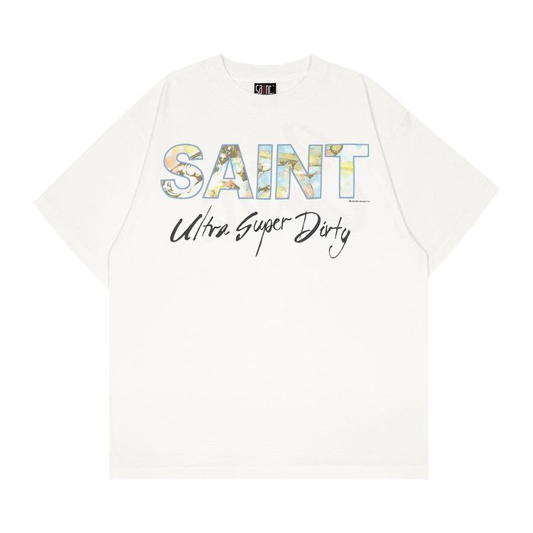 

Футболка SAINT Mxxxxxx Short-Sleeve Super Dirty Tee 'White', белый