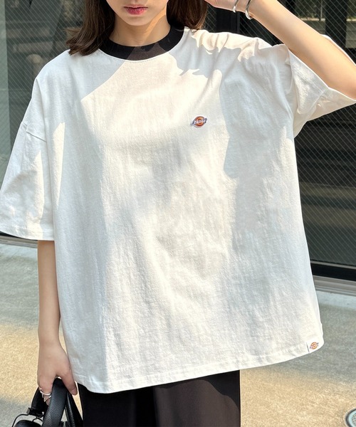 

Футболка с вышивкой, оверсайз Dickies, белый