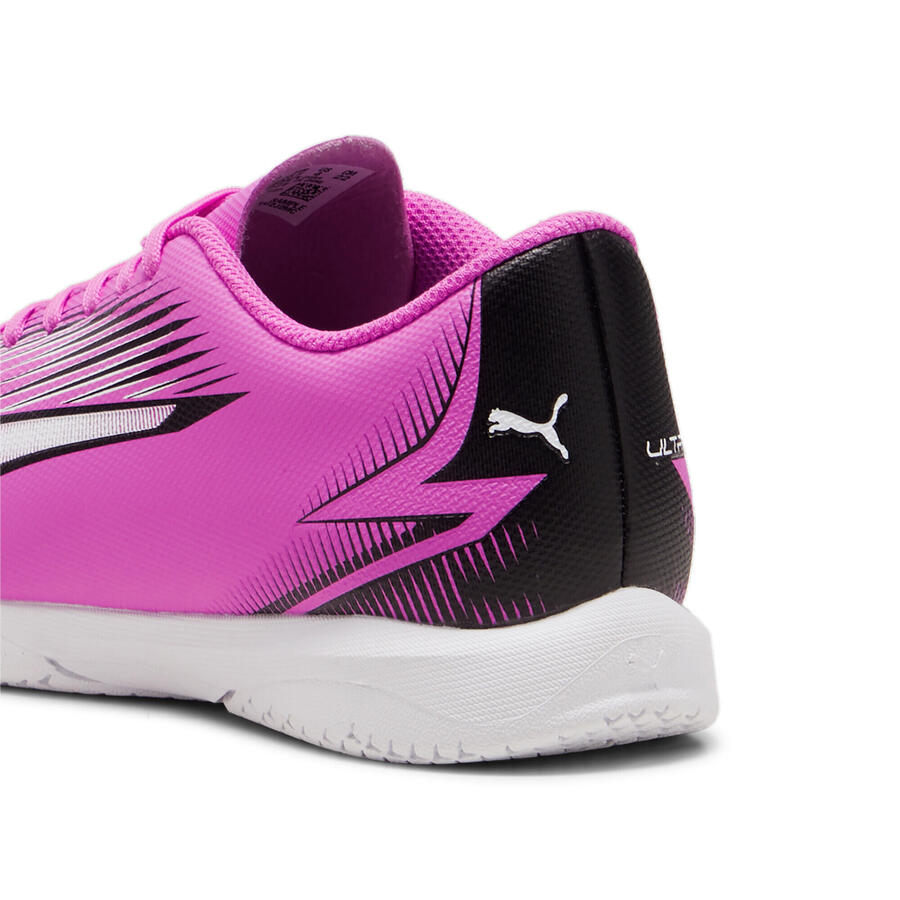 Футбольные бутсы ULTRA PLAY IT для молодежи PUMA Poison Pink White Black — фото 2
