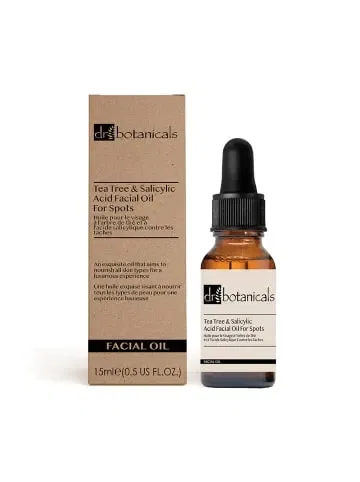 Масло для лица Dr Botanicals — С салициловой кислотой и чайным деревом, 15 мл